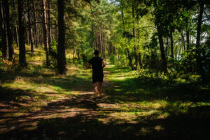 Jogging w kaszubskim lesie — Przystań Wygonin